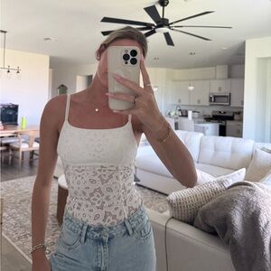 Elegant White Lace Women’s Top